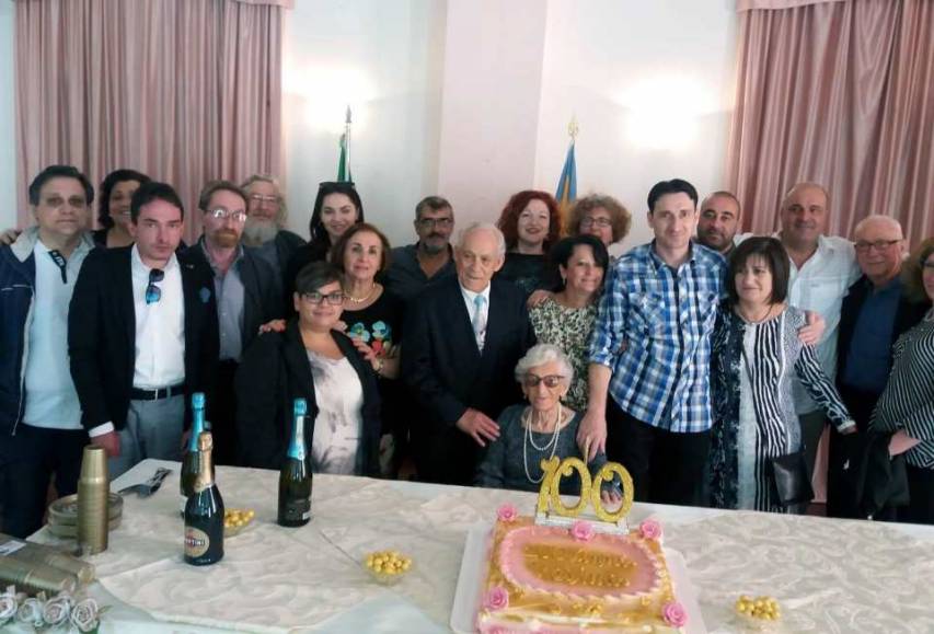 Torano in festa per i cento anni di Rosina Sangineto